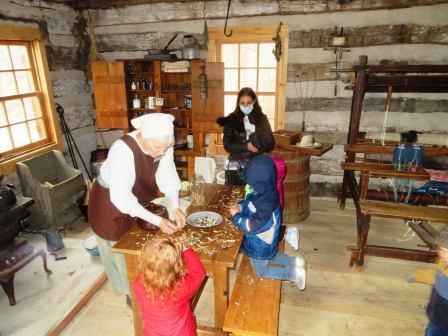 Maple Syrup Family Day - Inside the Motz Log Cabin